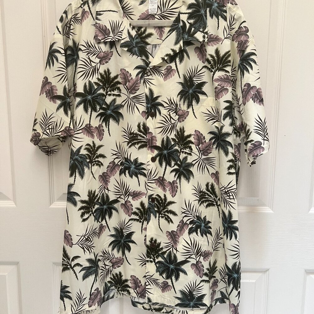 Palmwave Hawaii Aloha Shirt, Men's 3X